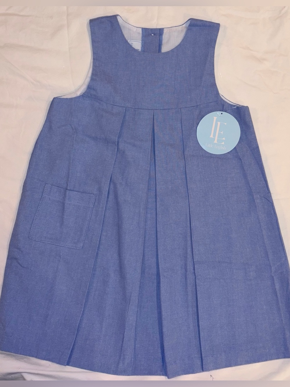 Little English classic Blue pleated Charleston Jumper sz 4T. NWT
